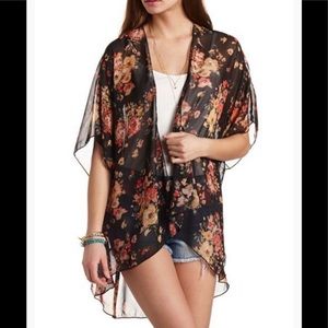 NWOT Beautiful Floral Shawl Kimono